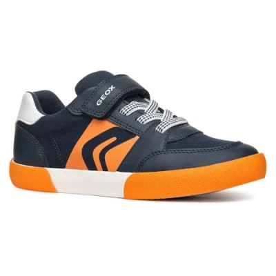 Abbildung von Geox J GISLI Boy D Sneaker, Navy/Orange, 36 EU