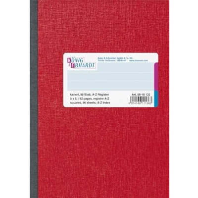 Abbildung von König &amp; Ebhardt und 8618132 Geschäftsbuch / Kladde (A6, kariert, 96 Register)