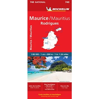 Abbildung von Michelin Mauritius Rodrigues Road and Tourist Map (Michelin Maps, 740)