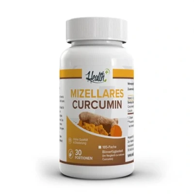 Abbildung von Zec+ Health+ Mizellares Curcumin 60 Kapseln mit Curcuma Extrakt, hohe Bioverfügbarkeit, Made in Germany