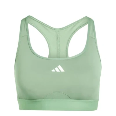 Abbildung von adidas Performance Sportbh mit mittlerer Stützkraft, Damen, Größe: SxA B, Preloved green