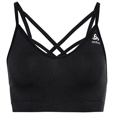 Abbildung von ODLO Seamless SOFT Sports BRA Sportbh mit leichter Stützkraft, Damen, Größe: Small, Black