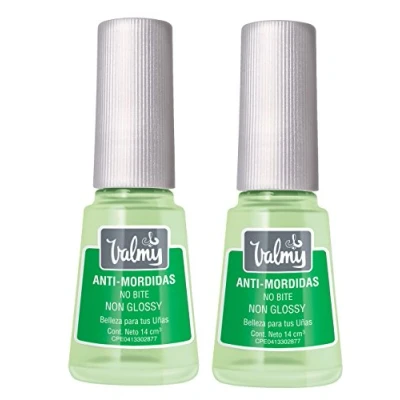 Abbildung von Valmy Anti Nägelkauen Behandlung, beendet und Daumenlutschen, fördert das Wachstum der Nägel, glanzloser Nagellack, 14 ml (2 Einheiten), Insgesamt: 28