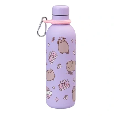 Abbildung von Grupo Erik Pusheen Gifts Metallwasserflasche, 500 ml, ml Wasserflasche, niedliche Geschenke, Merchandise