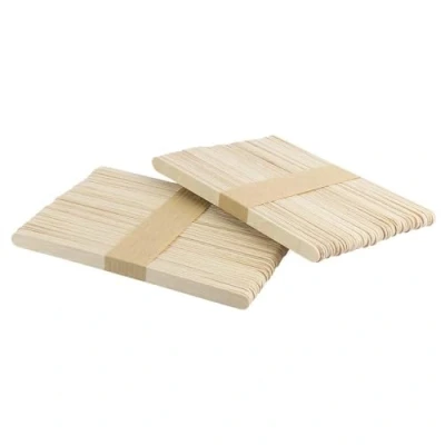 Abbildung von Ideen mit Herz Holzstäbchen Holzspatel Eisstiele aus Holz Holzspachtel ideal zum Basteln, Waxing, Eis selber machen 13,8 cm lang 0,9 breit 100 Stück
