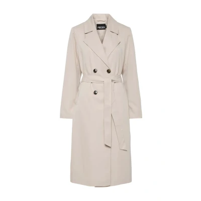 Abbildung von Pieces Pcscarlett Trenchcoat, Damen, Größe: XXL, Silver gray