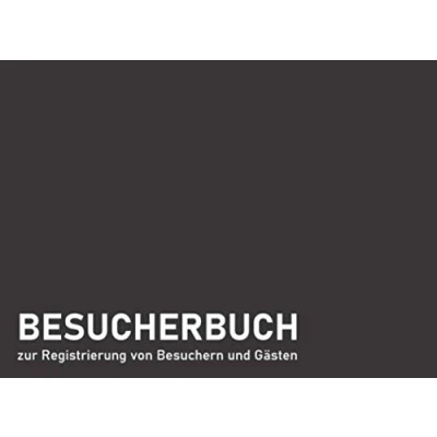 Abbildung von Besucherbuch: für Firmen auf Deutsch Empfangsbuch zur Gästeregistrierung 100 Seiten