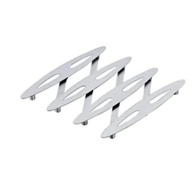 Abbildung von WMF Hot Pot Topfuntersetzer ausziehbar 22 x 14 cm, Cromargan Edelstahl mattiert, Untersetzer für Töpfe, Pfannen, heiße Auflaufformen