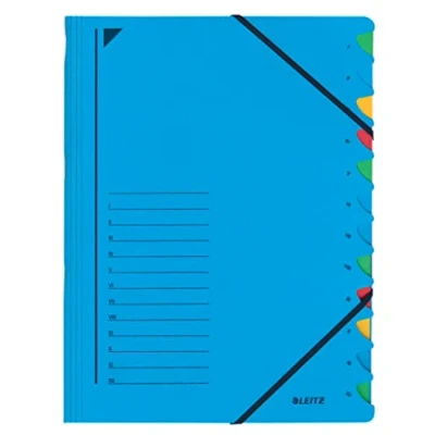 Abbildung von Leitz 39120335 Ordnungsmappe (A4, 12 Fächer) blau