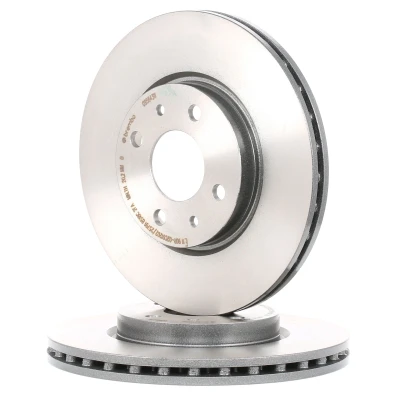 Abbildung von BREMBO COATED DISC LINE 09.5843.11 Bremsscheibe 257 22 4 innenbelüftet beschichtet mit Schrauben FIAT: Panda III Hatchback, BRAVO 2, ALFA ROMEO: MiTo
