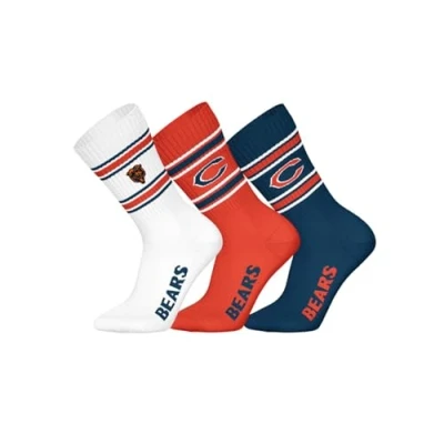 Abbildung von NFL Chicago Bears 3pk Crew Socks WHT/ORG/NNY 43/46
