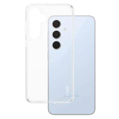 Abbildung von Samsung Galaxy S24 FE Hülle Recycelter Kunststoff PanzerGlass Hard Case/Backcover Handyhülle Transparent Shockproof/Stoßfest