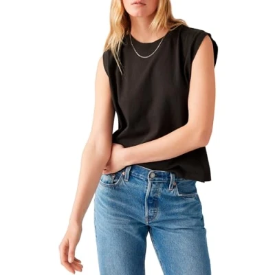 Abbildung von Levi&#039;s BOXY TANK Top, Damen, Größe: XS, Caviar slub