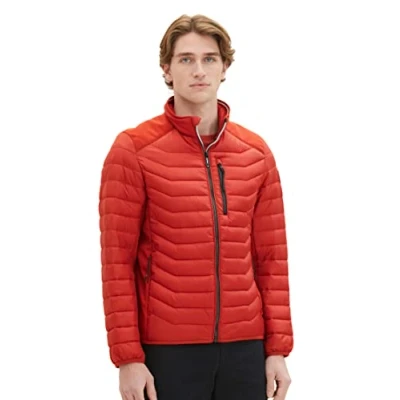 Abbildung von TOM Tailor Hybrid Jacket Übergangsjacke, Herren, Größe: Medium, Rooibos orange