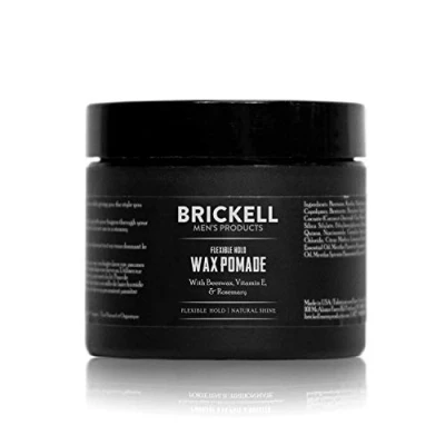 Abbildung von Brickell Men’s Wachs Pomade für Männer Flexiblen Halt 59 mL Natürlich und Organisch