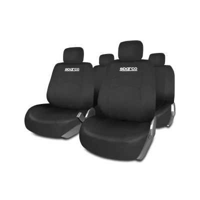 Abbildung von SPARCO SPS402BK Sitzschonbezug schwarz Polyestergewebe