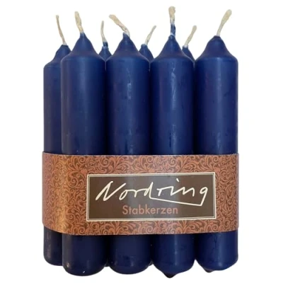 Abbildung von Nordring 8 Stabkerzen nachtblau 2,2 x 11 cm hoch