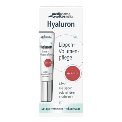 Abbildung von Hyaluron Lippen volumenpflege Balsam marsala