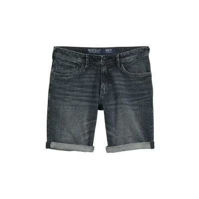 Abbildung von TOM Tailor denim Piers Jeans Shorts, Herren, Größe: Large, Used mid stone black
