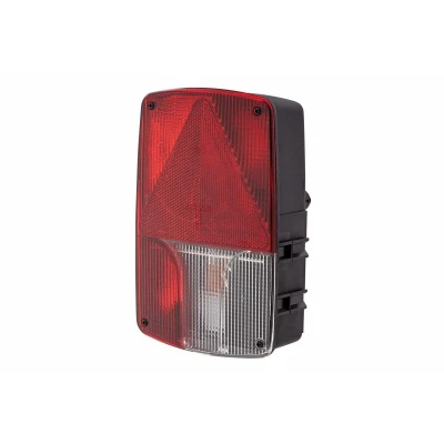 Abbildung von HELLA 2VA 998 233 271 Heckleuchte links weiß/rot schwarz mit Glühlampen, Stecker, für Anhänger