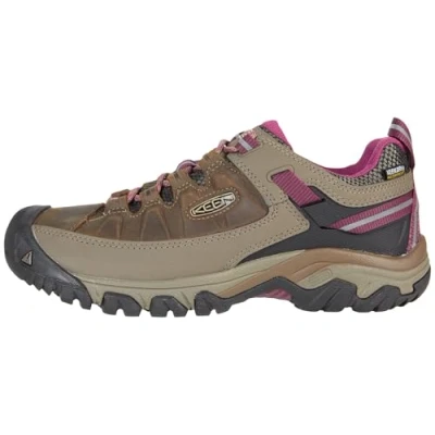 Abbildung von Keen Targhee III WP Hikingschuh, Damen, Größe: 38.5, Weiß/boysenberry Schuhe