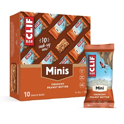 Abbildung von Clif Bar Minis, Proteinriegel, Vitamin B12 &amp; B6, Knusprige Erdnussbutter, 10 x 28g