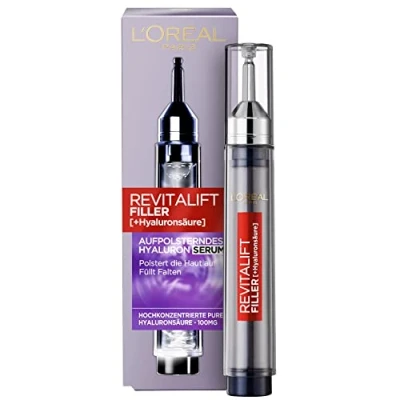 Abbildung von L&#039;Oréal Paris Hyaluron Serum, Revitalift Filler, Anti Aging Falten und Volumen, Mit Hyaluronsäure, 16 ml