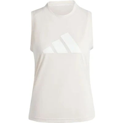 Abbildung von adidas Damen Train Essentials Big Performance Logo Training Tank Top Tanktop, Putty Mauve/White, L