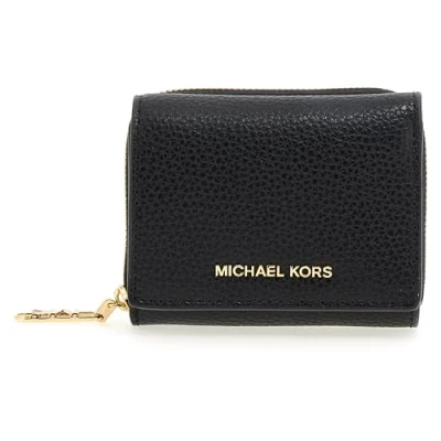 Abbildung von Michael Kors Empire Trifold Wallet Geldbörse, Damen, Größe: One Size, Black