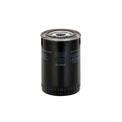 Abbildung von MANN FILTER W 936/2 Ölfilter 13/16 16 UN 2B mit einem Rücklaufsperrventil Anschraubfilter ROVER: 2000 3500 Saloon, LAND Range Rover 1