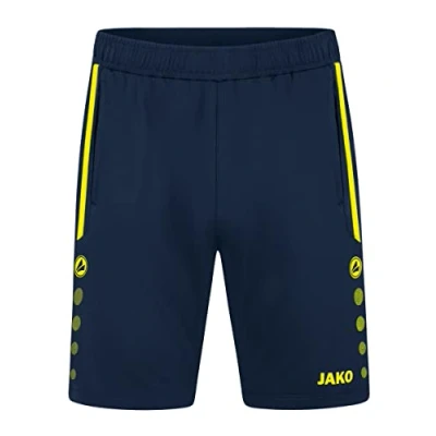 Abbildung von JAKO Training Allround kurze Sporthose, Herren, Größe: 44, Marine/neongelb