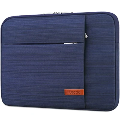 Abbildung von Lacdo Laptoptasche Schutzhülle für 13 Zoll Neu MacBook Air M3 A3113/M2 A2681/M1 A2337 A2179 2024 2018, Pro M2/M1 A2338 A2251 A2289 A2159, iPad M4 /iPad M2 2024, Blau