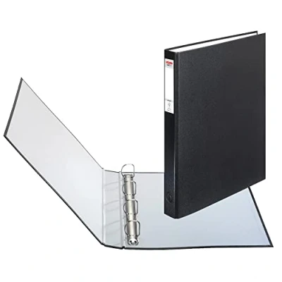 Abbildung von Herlitz Ringbuch maX.file pRotect A4, 1 Stück, 4 Ring Kombi Mechanik, 25 mm Füllhöhe, schwarz