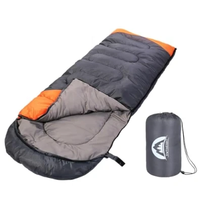 Abbildung von SWTMERRY Schlafsack für 3 4 Jahreszeiten (Sommer, Frühling, Herbst, Winter) warmes und kühles Wetter leicht, Jugendliche Erwachsene zum Wandern, Rucksackreisen Campen.