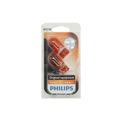 Abbildung von PHILIPS 12071B2 Glühlampe, Blinkleuchte gelb 12 21 WY21W, Glassockellampe VOLKSWAGEN: Polo V Hatchback, Passat B7 Variant, Golf 7, PEUGEOT: 4007