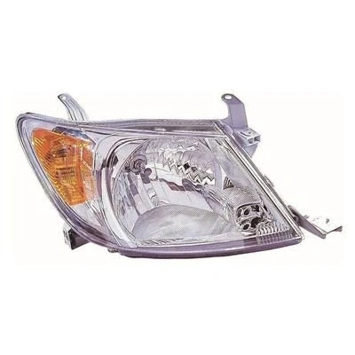Abbildung von VAN WEZEL 5485962 Scheinwerfer rechts H4 gelb für Rechtsverkehr ohne Stellmotor LWR P43t TOYOTA: HILUX 3 Pick up