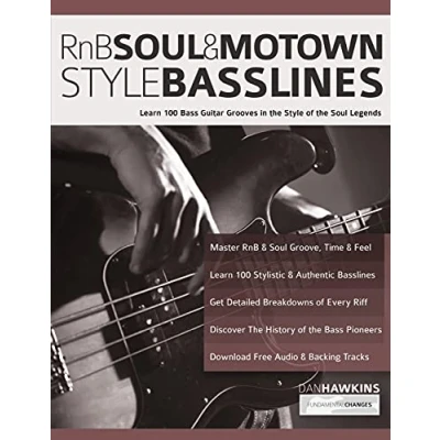 Abbildung von RnB, Soul &amp; Motown Style Basslines: Learn 100 Bass Guitar Grooves in the of Legends (Learn how to play bass)