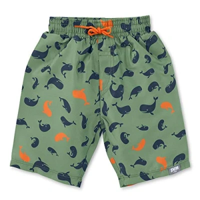 Abbildung von Sterntaler Baby Jungen Badeshort Wale Badehose, Grün, 86 92