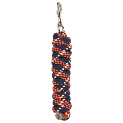 Abbildung von Harry&#039;s Horse Führstrick Mounty Karabiner Nvy/Orange/Weiß 2m