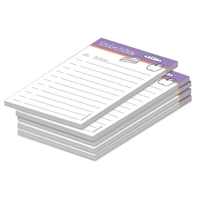 Abbildung von PRICARO Einkaufsliste &quot;Food&quot;, magnetisch, lila, A6, 50 Blatt, 5 Stück
