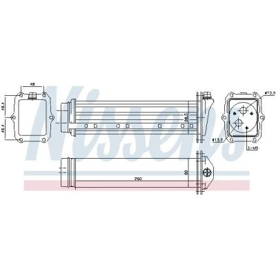 Abbildung von NISSENS 96432 Ladeluftkühler AUDI: A6 C6 Avant, A4 B8 Q7