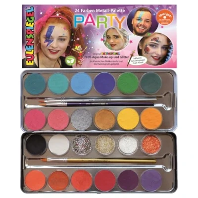 Abbildung von EULENSPIEGEL Schminkpalette Party 24 Farben