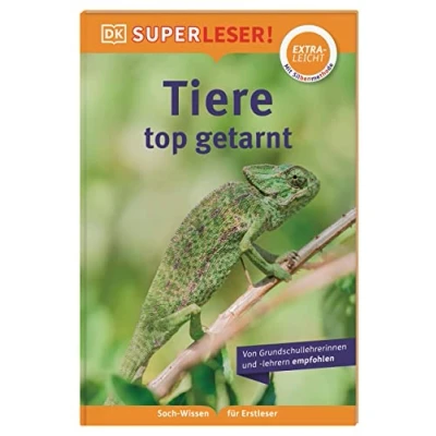 Abbildung von SUPERLESER! Tiere, top getarnt: Lesestufe extraleicht, Sach Wissen für Erstleser. Mit Silbenmethode Kinder ab 6 Jahren