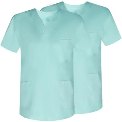 Abbildung von MISEMIYA Unisex Sanitär Kasack BZ 2 817 Pack Stück Sanitärhemd 817, Türkis, M (2er Pack)