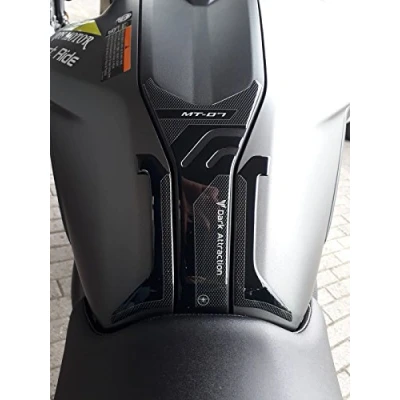 Abbildung von labelbike Tankpad Aufkleber aus 3D Harz Dekoration und Schutz des Motorradtanks kompatibel mit Yamaha MT 07 2018 2020