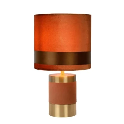 Abbildung von LUCIDE EXTRAVAGANZA FRIZZLE Tischlampe Ø 18 cm 1xE14 Braun