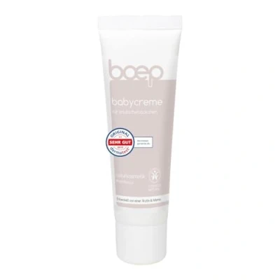 Abbildung von boep Babycreme Vegane Naturkosmetik Gesichtscreme für Babys &amp; Kinder Empfohlen von Hebammen Mit Bio Calendula, Sheabutter Mandelöl Entwickelt einer Ärztin Mama (50 ml)