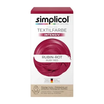 Abbildung von simplicol 8007148 Textilfarbe, flüssige Farbe, Pulver, 2 teiliges Set