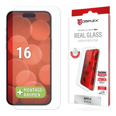 Abbildung von Apple iPhone 16 Pro Panzerglas Displex Real Privacy Glass FC Displayschutz aus gehärtetem Glas für das