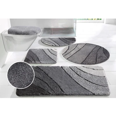 Abbildung von my home Badematte »Josie, Badvorleger, Badezimmer Teppich« Höhe 20 mm rutschhemmend beschichtet fußbodenheizungsgeeignet schnell trocknend strapazierfähig Badteppich, Badematten, rechteckig, rund &amp; als 3 tlg. Set erhältlich